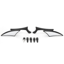 Uni Motorfiets Achteruitkijkspiegels 8MM10MM Schroef Stevige Aluminium Behuizing 360 Draaibare Bladen Helder HD-oppervlak Voor Scooter Cruiser
