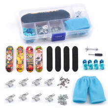 Finger Skateboards Mini Skateboard Toy Deck Truck Fingerboard Set Skate Toy Fingerboard Craft Kit Finger Board Skate Kit for Adults Kids Boys