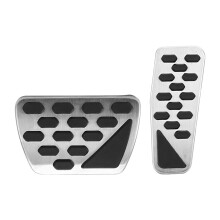 Copripedali facili da installare, set di copripedali per acceleratore e freno per Jeep Wrangler JL 2018-2019. Realizzati in acciaio inossidabile