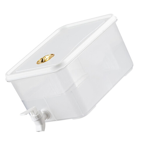 5L Clear Refrigerator Water Dispenser Pitcher-Gold Plated Large