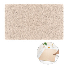 Sleek Shower Mat, Non-Slip Bathtub Mat, Fast Drying Bath Mat, PVC Loofah Bathroom Mat, Anti-Skid Rug with Comfortable Massage for Wet Areas (Grey, 24