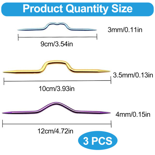 Professional Circular Knitting Needles, Precisely Sized Balanced, Easy Knitting, For Beginners To Advanced Crafters 1