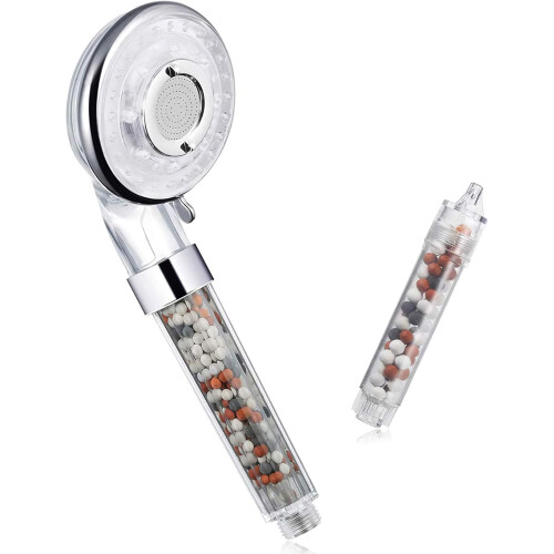 Filtered Ionic Shower Head with Adjustable Spray Modes, High Pressure Water Saving Design, Easy Installation for a Spa-Quality Bath