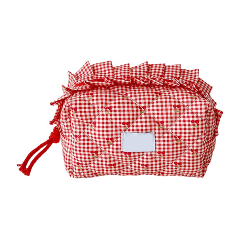 Multifunctional Storage Pouch Cosmetic Organizers With-Red