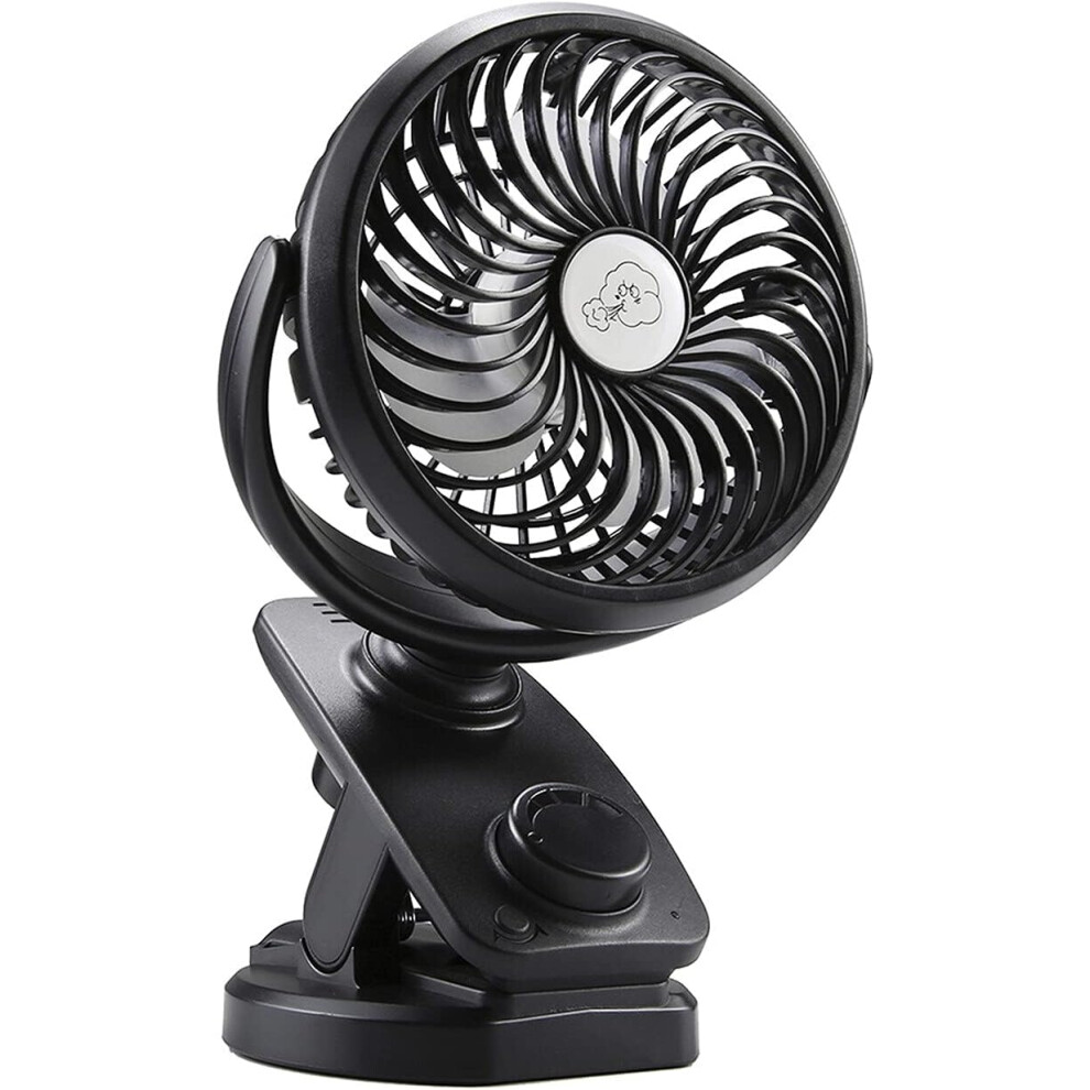 Battery Operated Fan For Your Lifestyle, Rechargeable Clip-On Mini Usb Fan With Aromatic Function, Desk Fan With 360Rotation, Sturdy Clamp For 9468298433732
