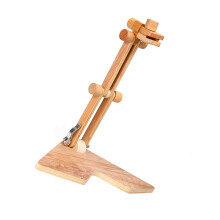 Desktop Wood Embroidery Hoop Holder Height Adjustable Embroidery