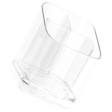 Compact Adhesive Mount Toothbrush Holders Organizes 2-Clear