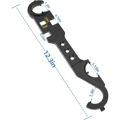 Compact & Portable Wrench for Field Repairs, Combination Wrench with Multi-Function Capability and Durable Steel Construction, Precision Engineered 2