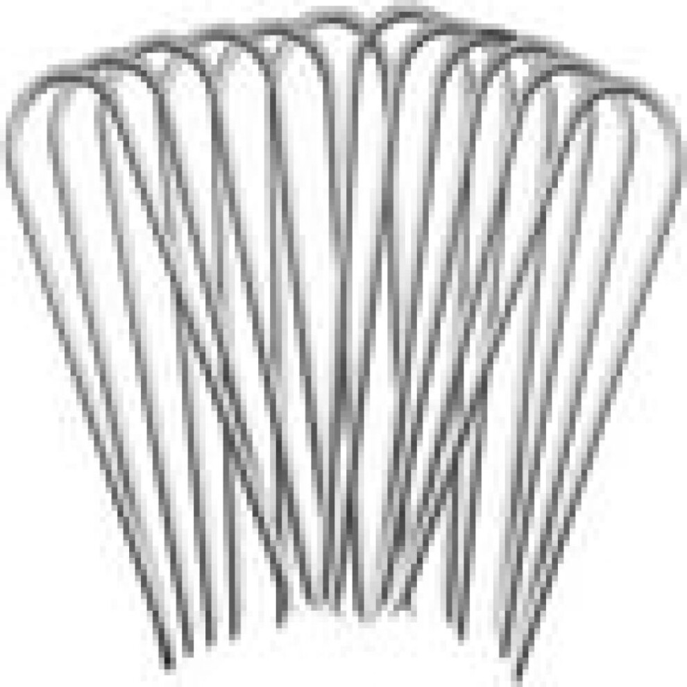 Ground Anchors For Outdoor Security, Tent Stakes With Sharp End Design And Anti Rust Coating, U Shaped Rebar Stakes For Trampolines Fences Holiday 9448196787557