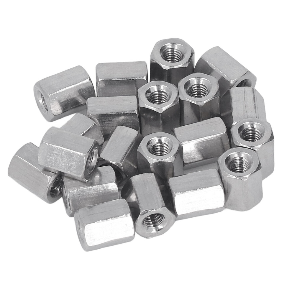 Hex Coupling Nut For Threaded Rod Connector, Stainless Steel Hexagonal Design Coupling Nuts With Internal Threading, Corrosion Resistance Rod 9128293330558
