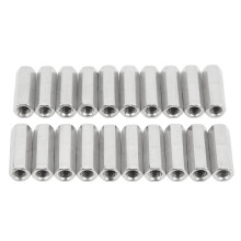 Zeskantige koppelmoer van roestvrij staal, corrosie- en hittebestendige, zeer sterke connector voor draadstangen, zeskantige schroefdraadfittingen