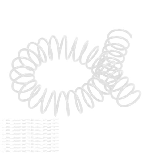 Spiral Binding Machine Compatible Binding Coil, Documents Binding Combs for A4 A5 Projects 19mm 30 Holes, Durable Plastic Spiral Spines with High 1