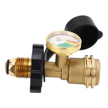 Old to New Connection Type Adapter, Fluorescent Pointer for Night Visibility, Propane Tank Adapter with Universal Fit and Color Coded Dial for Easy