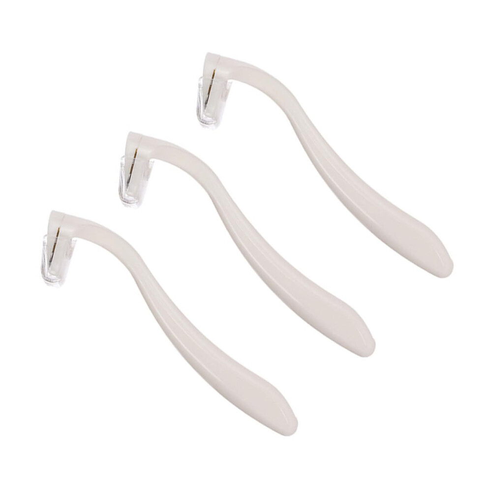 3 Pieces Razor Tool Women Razor Arm Hair Razor Leg Hair Razor Leg Hair Razor Body Hair Razor Private Hair Razor White Stainless Steel