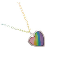 Heartshaped pendant necklace for DIY necklaces with colorful design, for unique jewelry