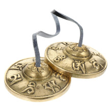 rings the bell yoga gong meditation music religious percussion cymbal copper golden