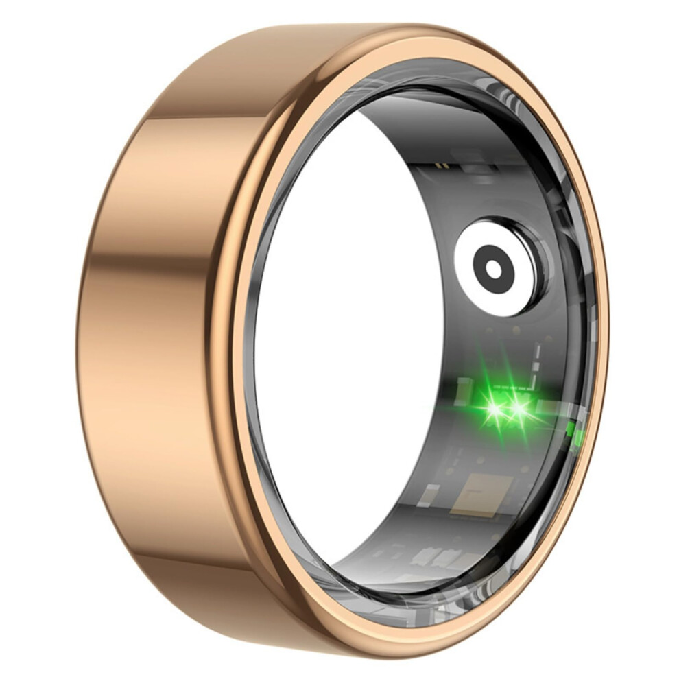 Smart Ring Health Tracker With App, Heart Rate Monitor, Sleep, Temperature, IP68 Waterproof, 18.2mm Band, Pedometer