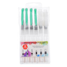 6 pieces watercolor brushes with water reservoir, watercolor brush pens for precise calligraphy and color mixing, for artists and crafters.