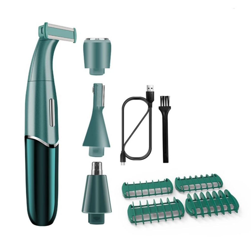 4in1 Hair Trimmer for Intimate Areas, Women's Bikini Zone, Sensitive Skin, Facial Hair and Beard Shaver