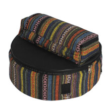 Ethnic Style Oxford Cloth Drum Bag Backpack with MultiCompartment Storage for Musicians