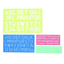 Letter Number Stencil, 4 Pieces Reusable Alphabet Templates, Interlocking Stencil Set for Drawing, Painting, Learning, Scrapbooking and Crafts
