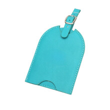 Reusable Sliding Luggage Labels With Hide Card Compartment-Blue