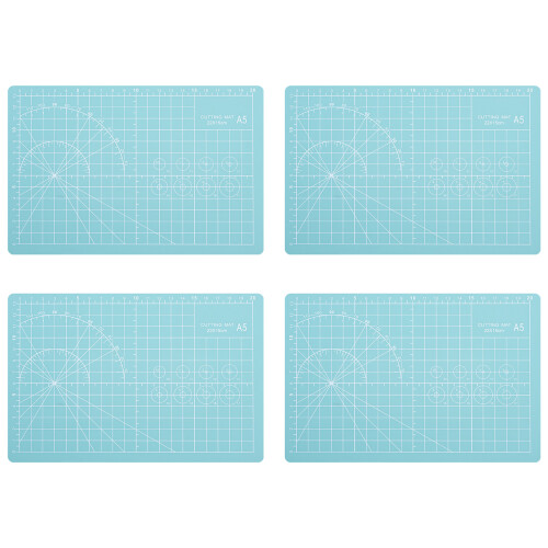 Cutting Mats Sturdy Double Side Grids For Sewing-mint green