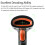 Kabelloser 1D-Barcode-Scanner, 2,4 G + 4