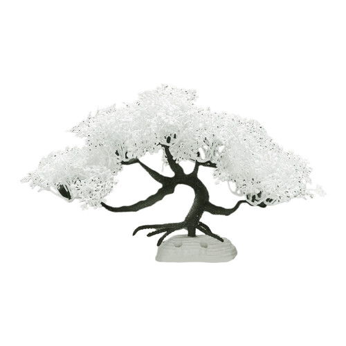 FishTanks Snowflake Pine Tree Model Figure-389 01 white