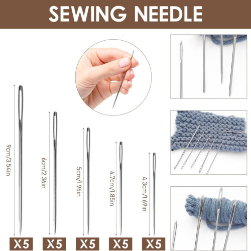 Ensemble de couture Portable, 37 pièces, fil d'aiguille, dé à 2