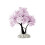 Snowflake Pine Tree Aquarium Ornament-389 04 16 fork pink 1