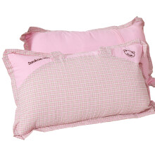 Paire de taies d'oreiller en coton lavé pour enfants,-rose clair