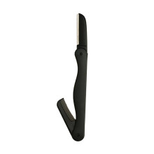 Eyebrow Trimmer with Comb, Micro Blade, Safety Protection, Eyebrow Scraper, Beauty Tools, Eyebrow Razor, Face Razor (Black)