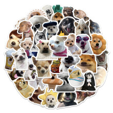 Journaling Embellishments, Cats And Dogs Stickers, 50 Unique Animals, Waterproof Vinyl Stickers, Non-Marking Glue, Suitable For Water Bottles, Laptops