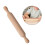 Set van 6 miniatuurrollers van natuurlijk hout, deegroller voor 7