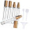 5PCS Glass Travel Perfume Bottles Refillable Atomizer Set-gold 1