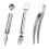 Steel Watermelon Slicers 3 Piece Kitchen Tool Set Fruit-2 1