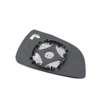 Passenger Side Mirror Replacement for Opel Astra H 2009-2011, Right Side Exterior Mirror Glass with Durable ABS Backing Plate, Power Heated Convex