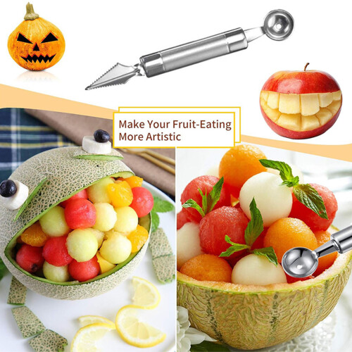 Steel Watermelon Slicers 3 Piece Kitchen Tool Set Fruit-2 2