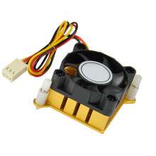 Aluminium-Kühlkörper DC5V 12V 40-mm-Lüfter für-12V 3Pin