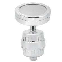 15-Stage Water Purification Solution for Skin and Hair Health, Universal Shower Filter Reduces Chlorine, Heavy Metals, Rust, Sand, and Sediments, Suit
