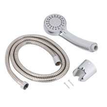 Manguera de ducha flexible de acero inoxidable, mango ergonómico aerodinámico, manguera de ducha de ajuste universal para una rápida instalación