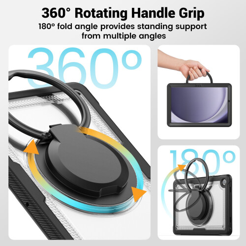 Étui de protection léger pour tablette, support rotatif à-Violet 1