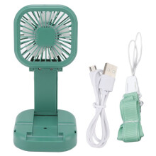 Design pliable et portable : Ventilateur portatif rechargeable, vitesse réglable, idéal pour la maison, les dortoirs, les voyages et le camping