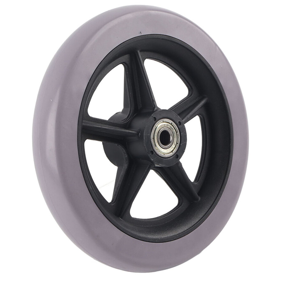 Wheelchair Replacement Wheels, Front Caster Wheels for Disabled Elderly Mobility Aids, Anti Slip Rubber Wheels Heavy Duty Wear Resistant Smooth