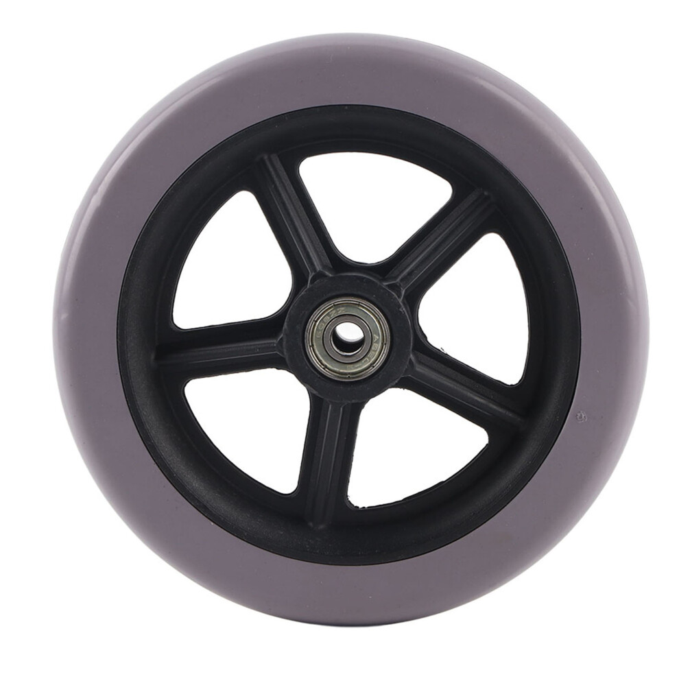 Anti Slip Rubber Wheels, Wheelchair Replacement Wheels for Elderly and Disabled, Heavy Duty Wear-Resistant Front Caster Wheels with Smooth Rolling