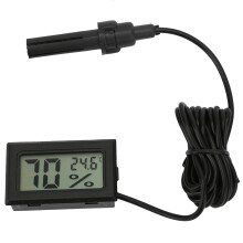 Mini igrometro/termometro digitale con sonda, misuratore di temperatura e umidità interna con display LCD e lettura in Fahrenheit per incubatrice,