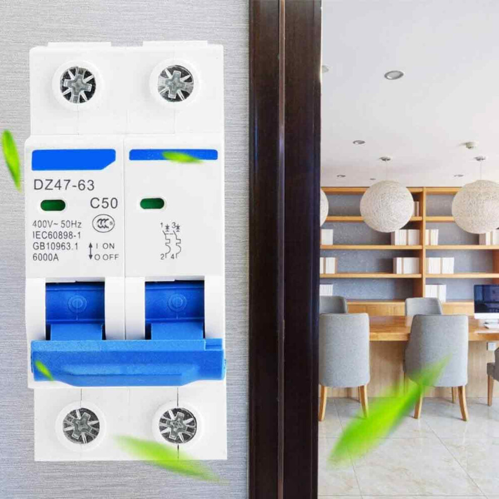 Miniature Circuit Breaker For Ac 220/380V 32A, Dz47-63 2Pole Overload Protection And Short Circuit Protection Device, Compact Size Circuit Breaker 9128293331883