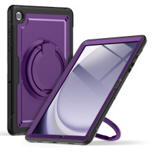 Étui de protection léger pour tablette, support rotatif à-Violet