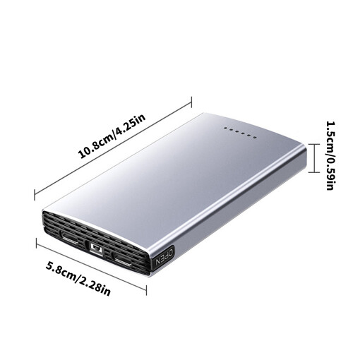 M.2 Solid Disk-behuizing voor dubbele schijf 20 Gbps dubbele 2